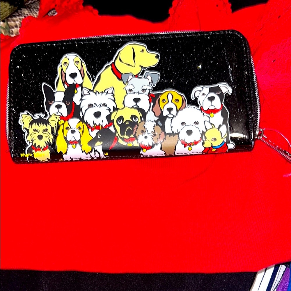 🆕 Marc Tetro Dog-Themed Black Wallet